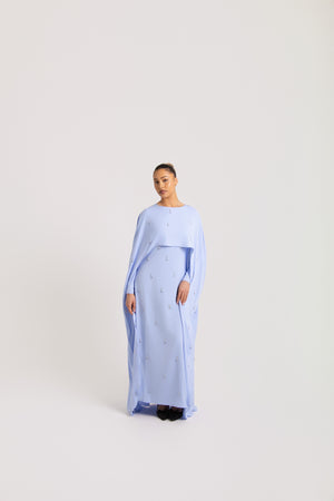 Embellished Caped Abaya