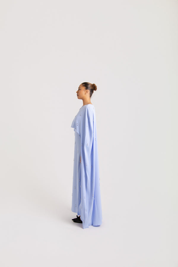 Embellished Caped Abaya