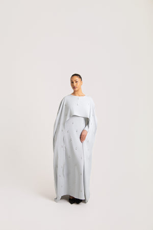Embellished Caped Abaya
