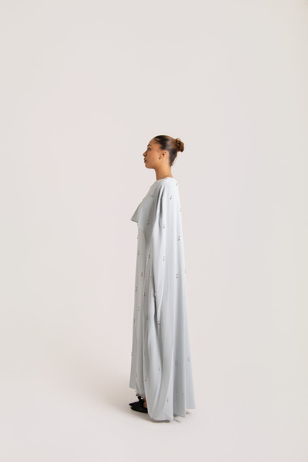 Embellished Caped Abaya