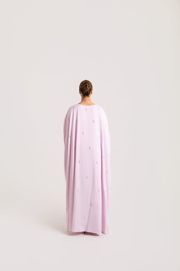Embellished Caped Abaya