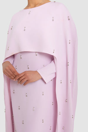 Embellished Caped Abaya
