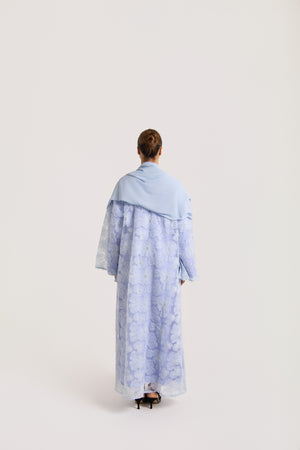 Flower Mesh Abaya