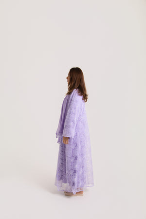 Flower Mesh Abaya