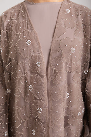 Flower Mesh Abaya