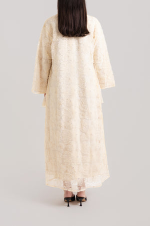 Flower Mesh Abaya