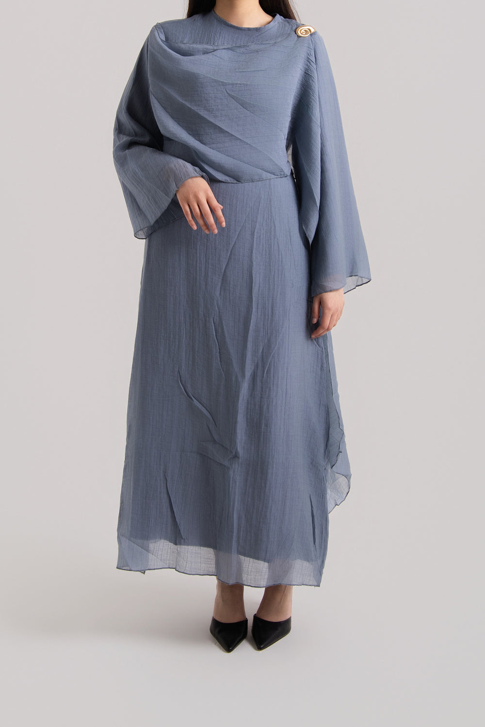 Full Sleeve Wrinkle Abaya