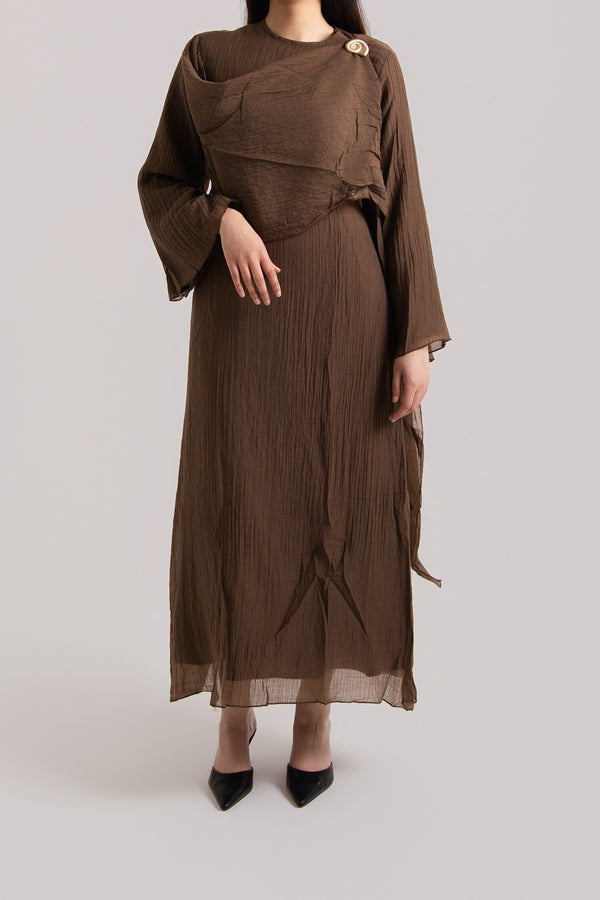 Full Sleeve Wrinkle Abaya