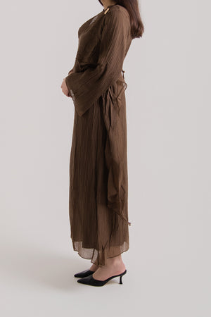 Full Sleeve Wrinkle Abaya
