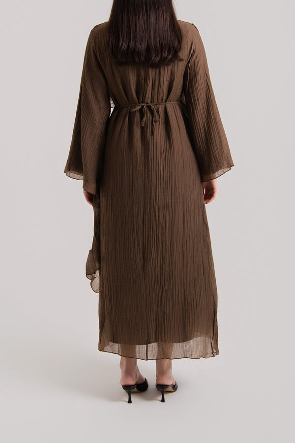 Full Sleeve Wrinkle Abaya