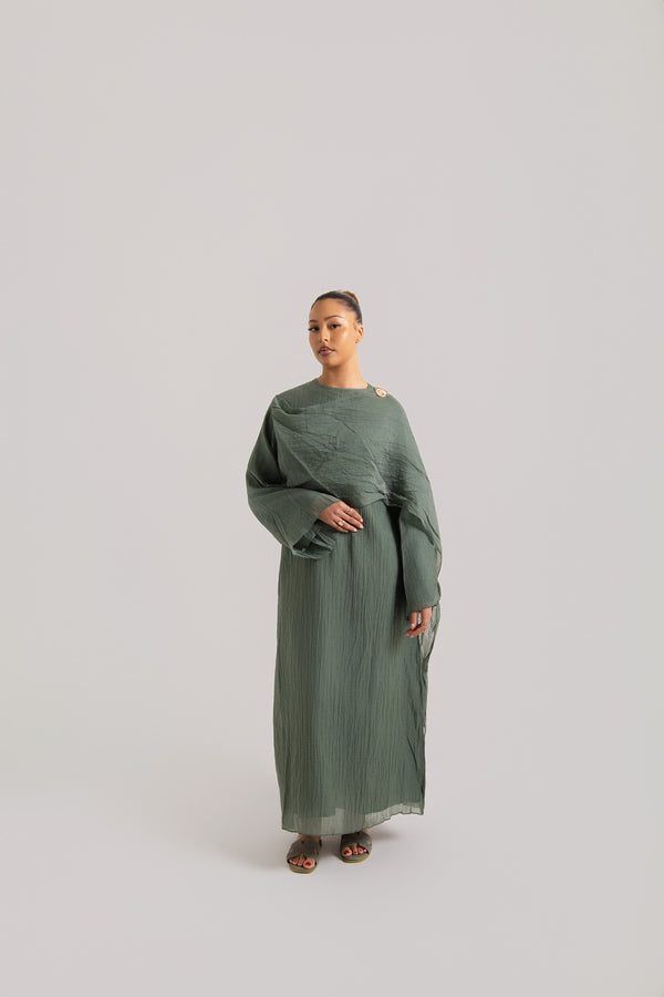 Full Sleeve Wrinkle Abaya