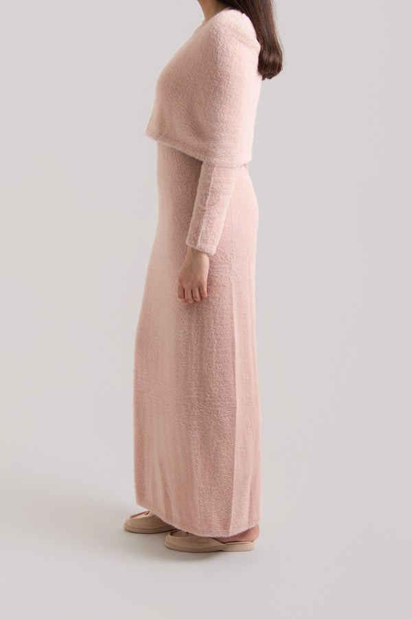 Long Knit Full Sleeved Dress