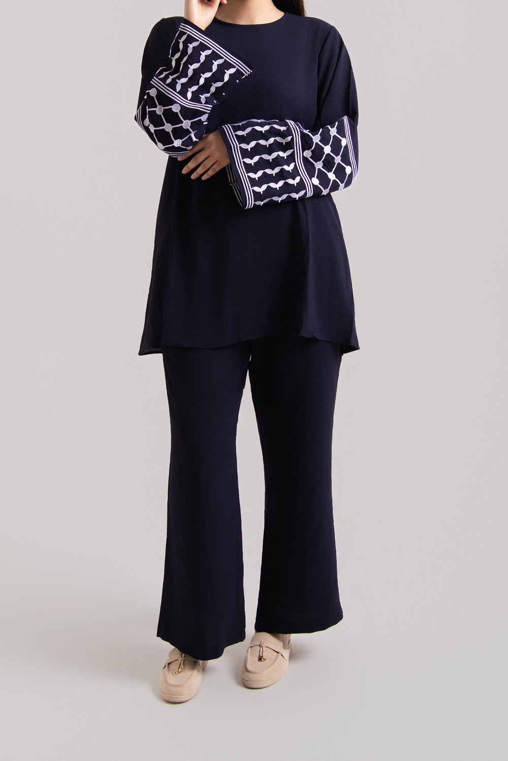 Patterned Long Sleeved Co-Ord Set