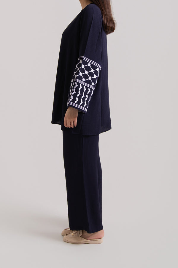 Patterned Long Sleeved Co-Ord Set