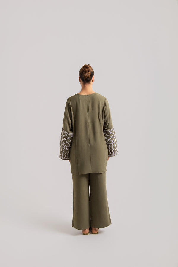 Patterned Long Sleeved Co-Ord Set