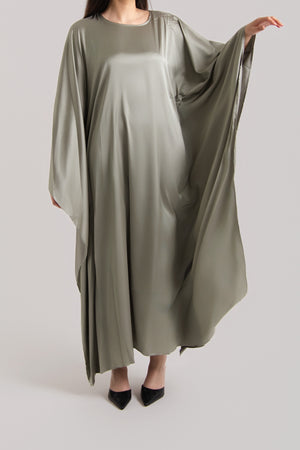 Regal Butterfly Abaya with Hidden Belt