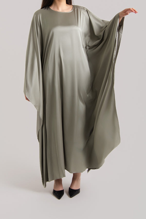 Regal Butterfly Abaya with Hidden Belt
