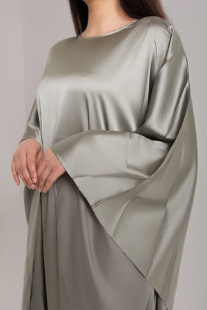 Regal Butterfly Abaya with Hidden Belt