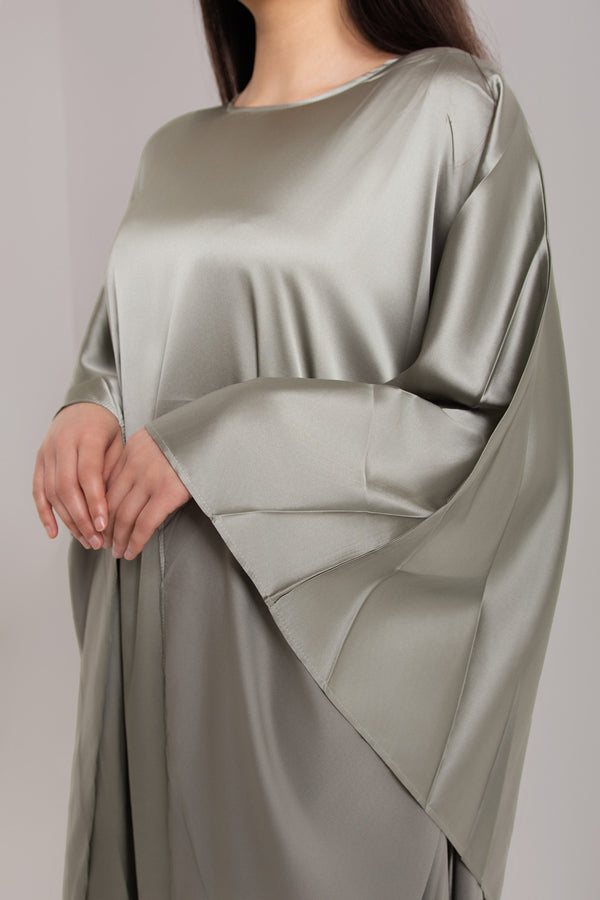 Regal Butterfly Abaya with Hidden Belt