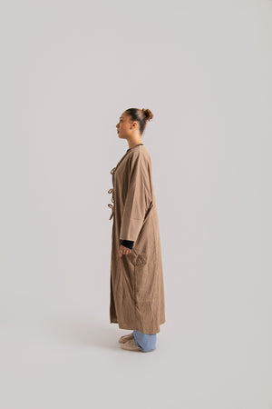 Ribbon Front Tie Abaya