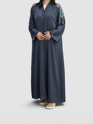 Wide Sleeved Embellished Abaya