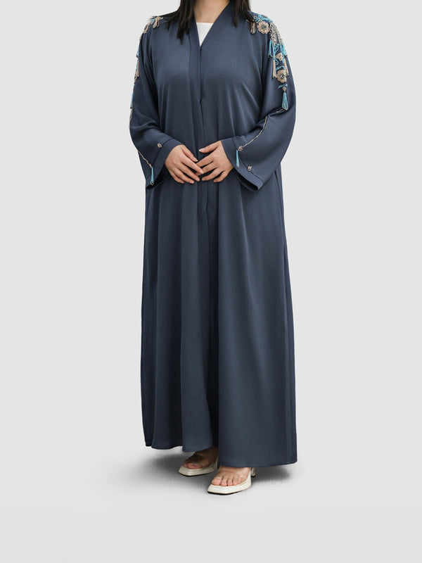 Wide Sleeved Embellished Abaya