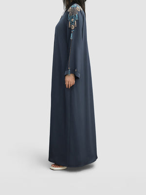 Wide Sleeved Embellished Abaya