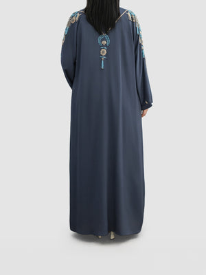 Wide Sleeved Embellished Abaya