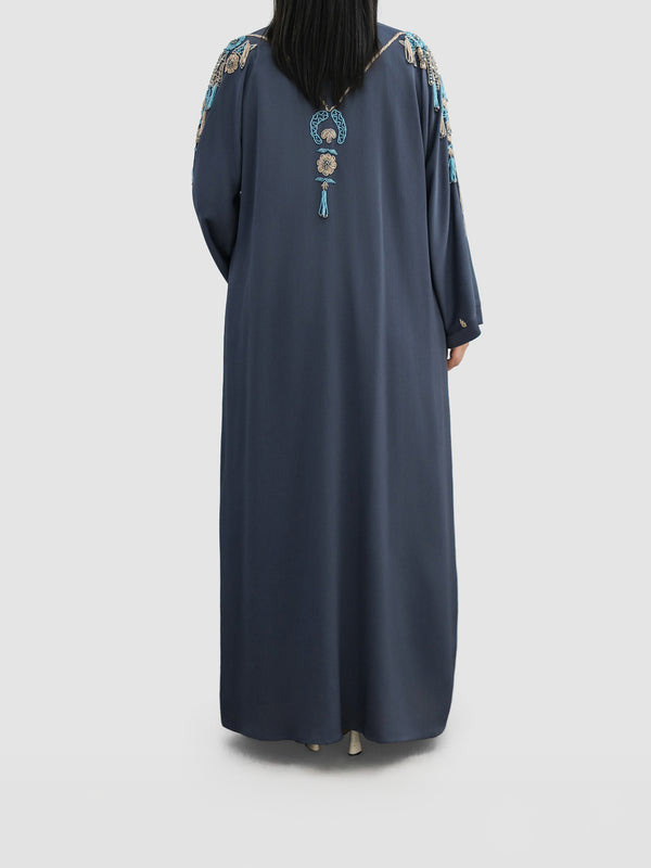 Wide Sleeved Embellished Abaya