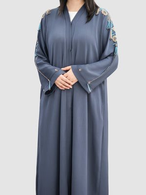 Wide Sleeved Embellished Abaya