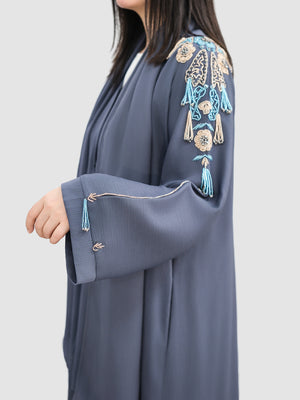 Wide Sleeved Embellished Abaya